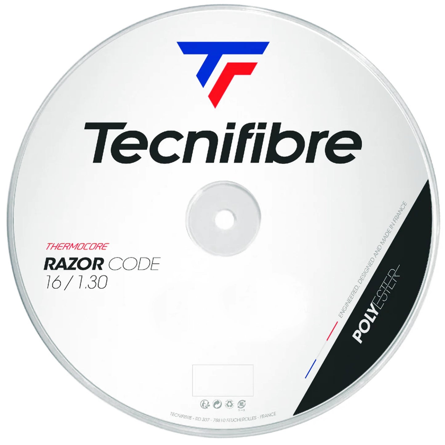 Tecnifibre reel Razor Code 130/16 White (200m)