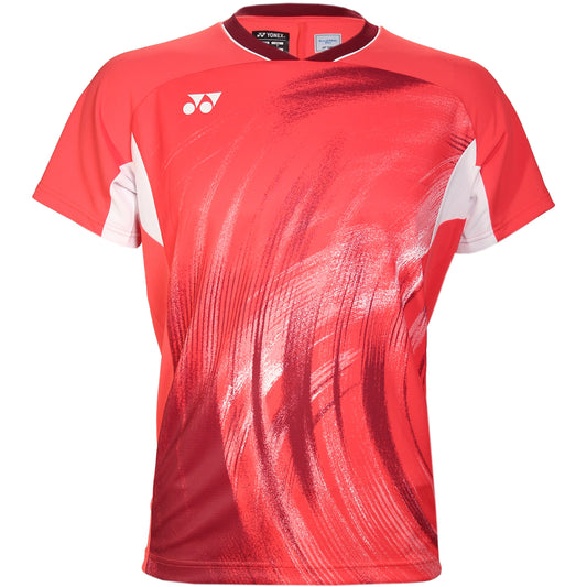Yonex T-Shirt à col rond pour homme 10568 Rouge