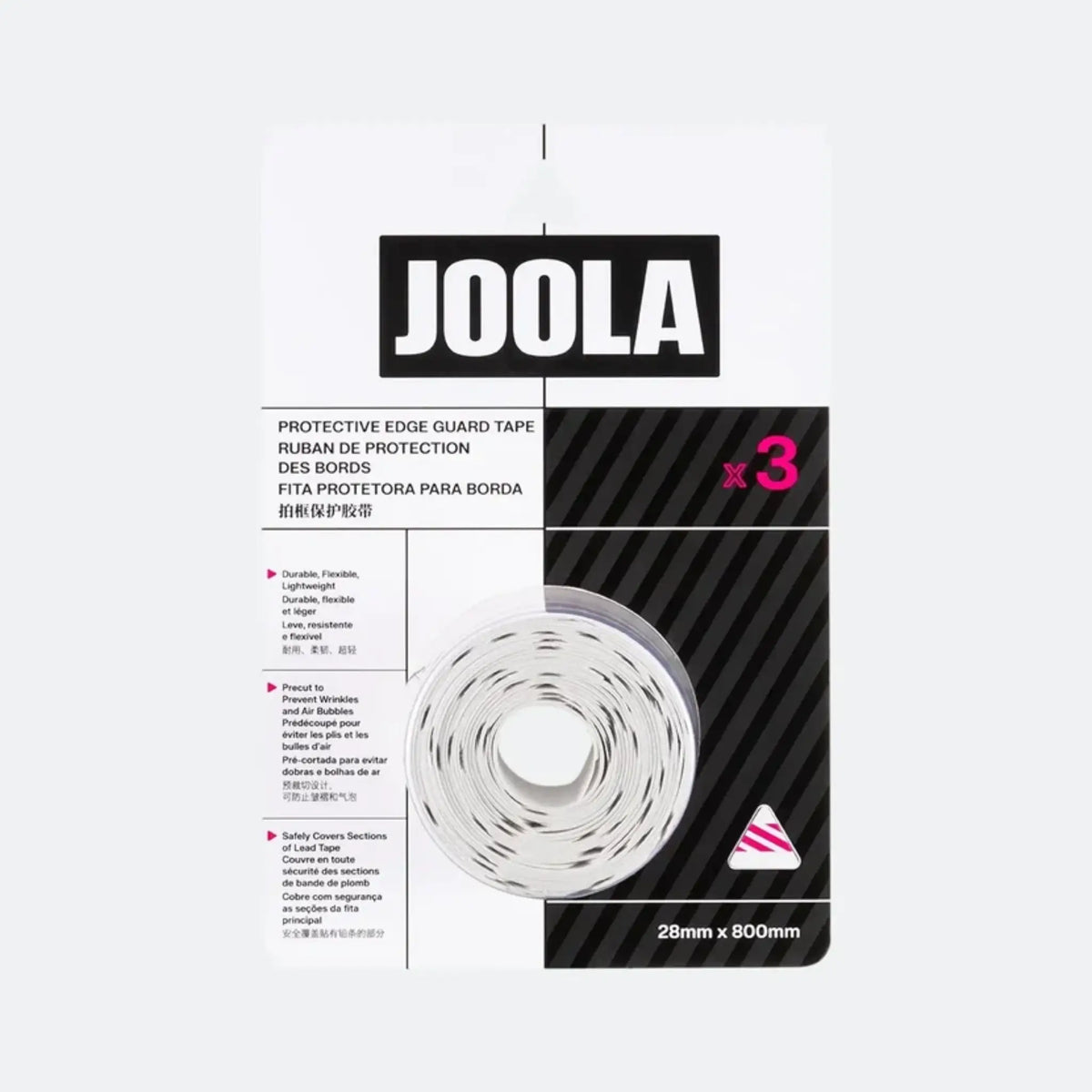 Joola Pro IV Pickleball Edge Guard Tape (28mm x 800mm) - Magnus Pro IV Pink