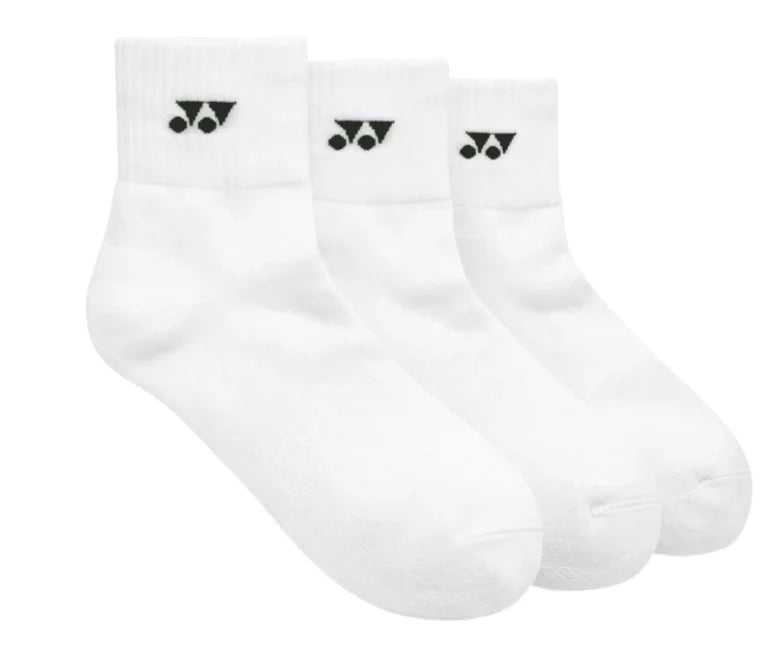 Yonex bas Sport Quarter (3/pqt) 19254 Blanc