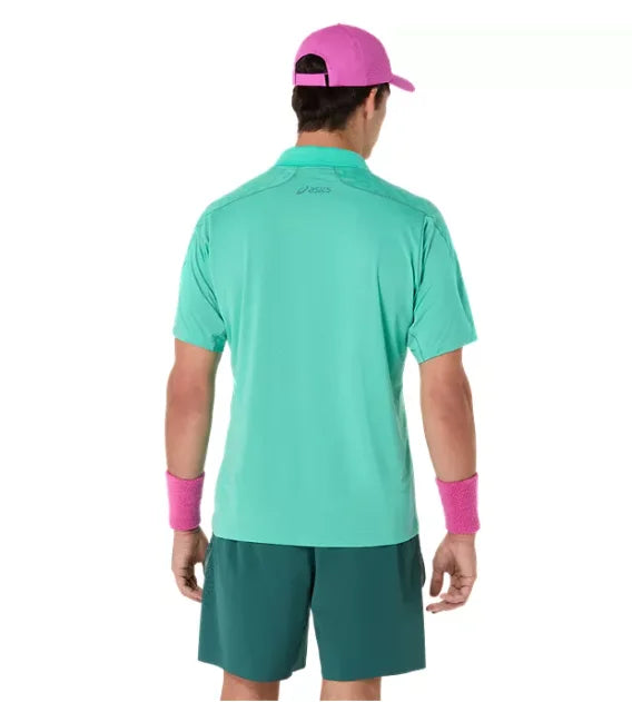Asics Polo jacquard Match SS pour homme 2041A387-300