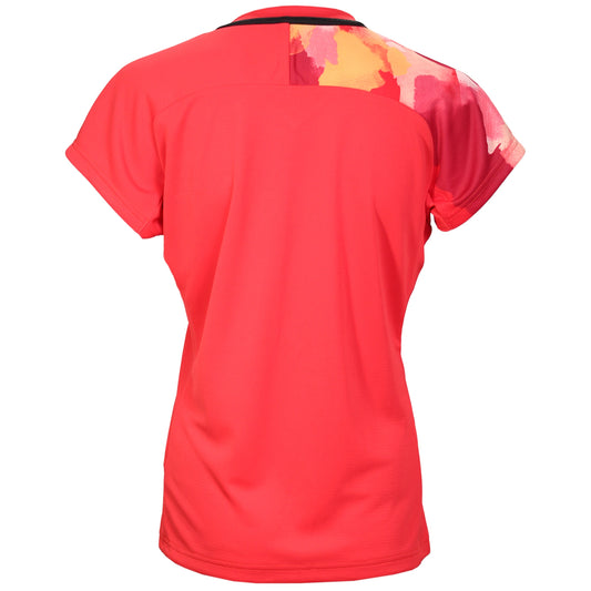 Yonex T-Shirt à col rond pour femme 20706 Rouge