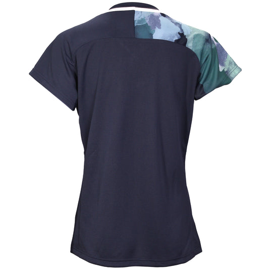 Yonex T-Shirt à col rond pour femme 20706 Bleu