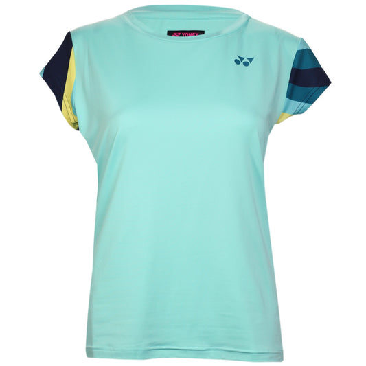 Yonex T-Shirt à col rond pour femme AO 20754 Bleu