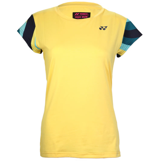 Yonex T-Shirt à col rond pour femme AO 20754 Jaune