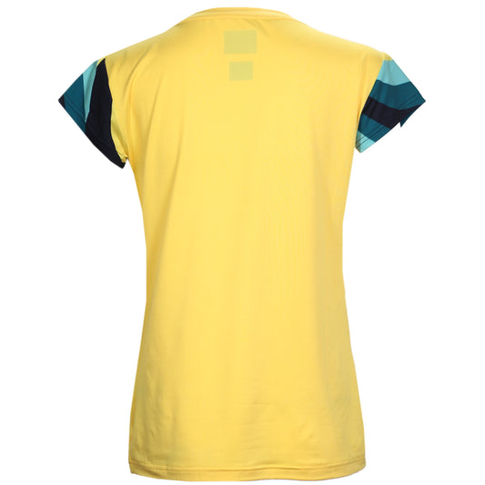Yonex T-Shirt à col rond pour femme AO 20754 Jaune