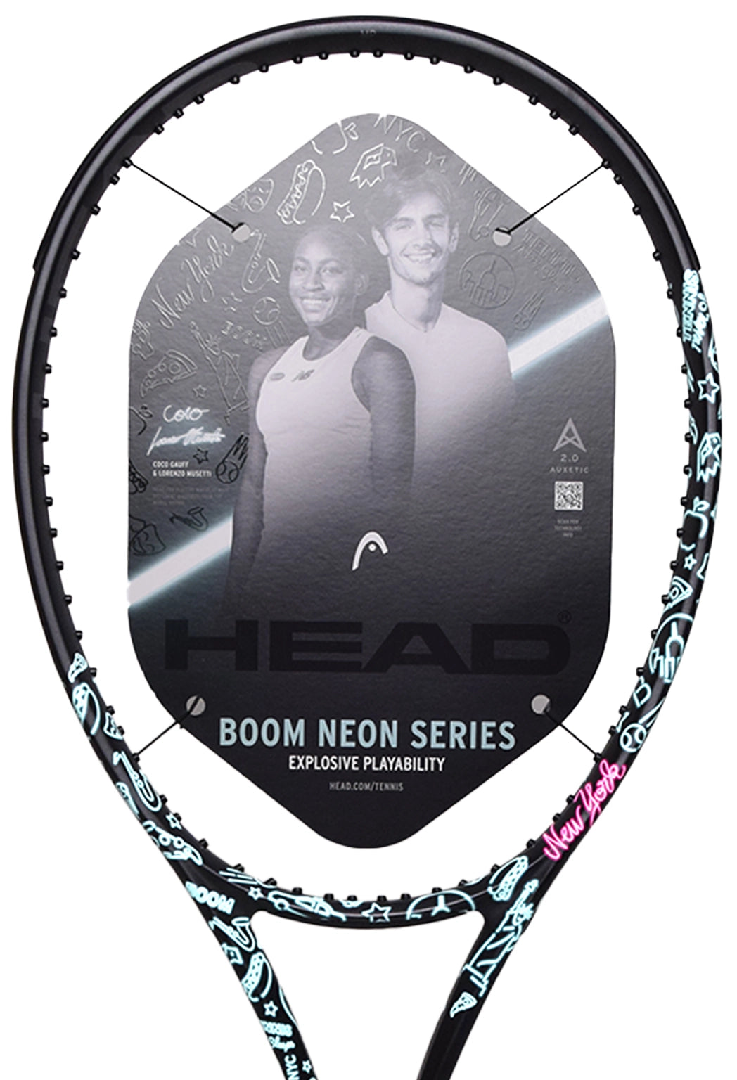 Head Boom MP Neon 2025 Non cordée (231625)