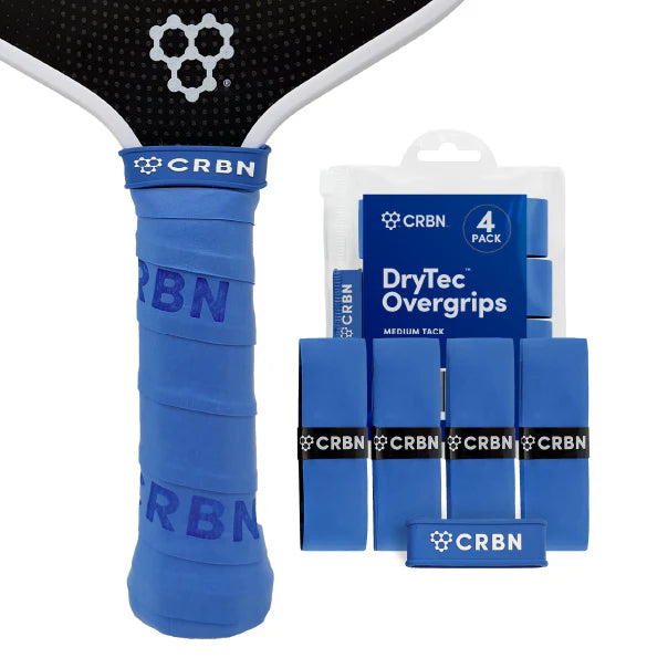 CRBN DryTec™ Overgrips 4 Pack Medium - Blue - Tenniszon