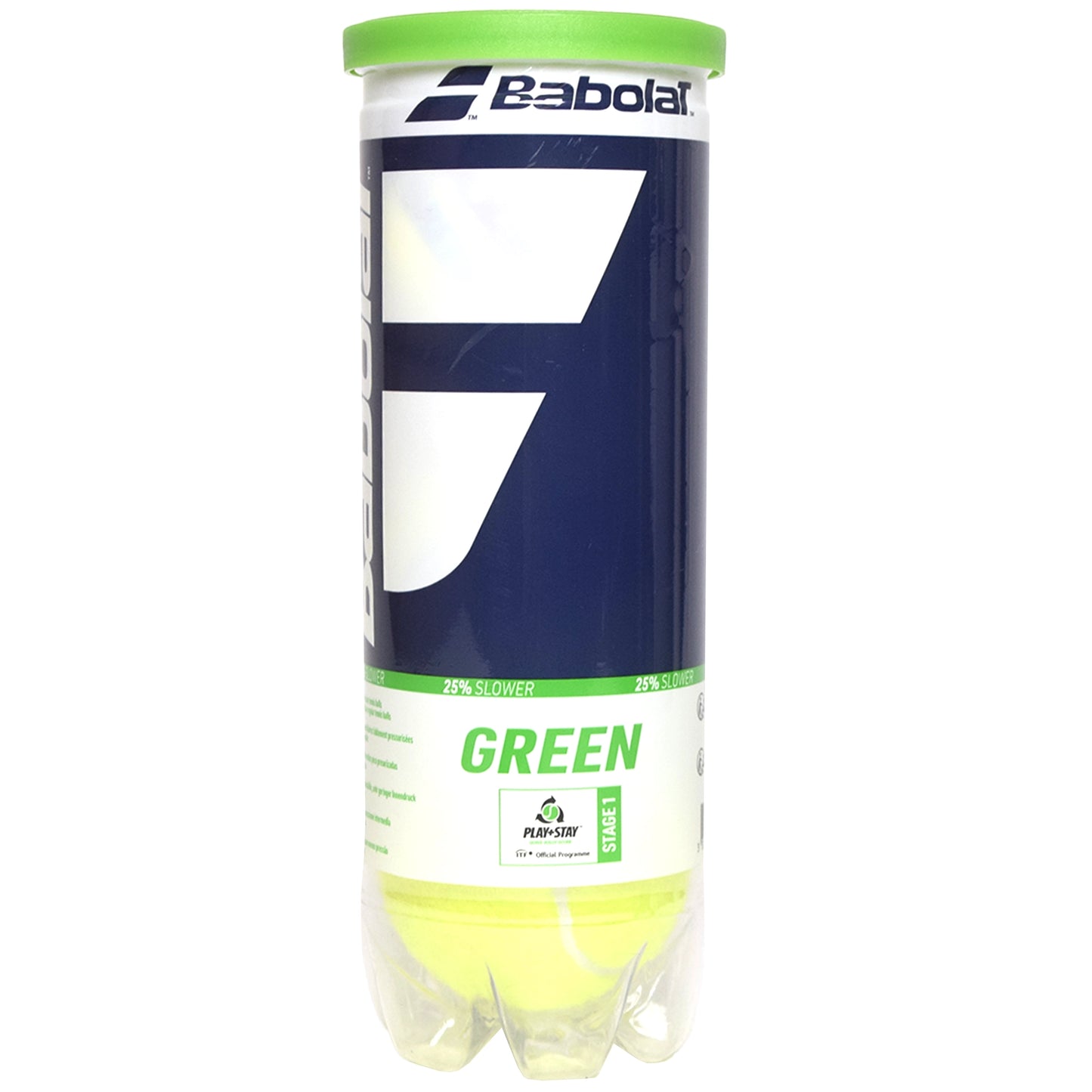 Babolat balles junior verte (tube de 3)