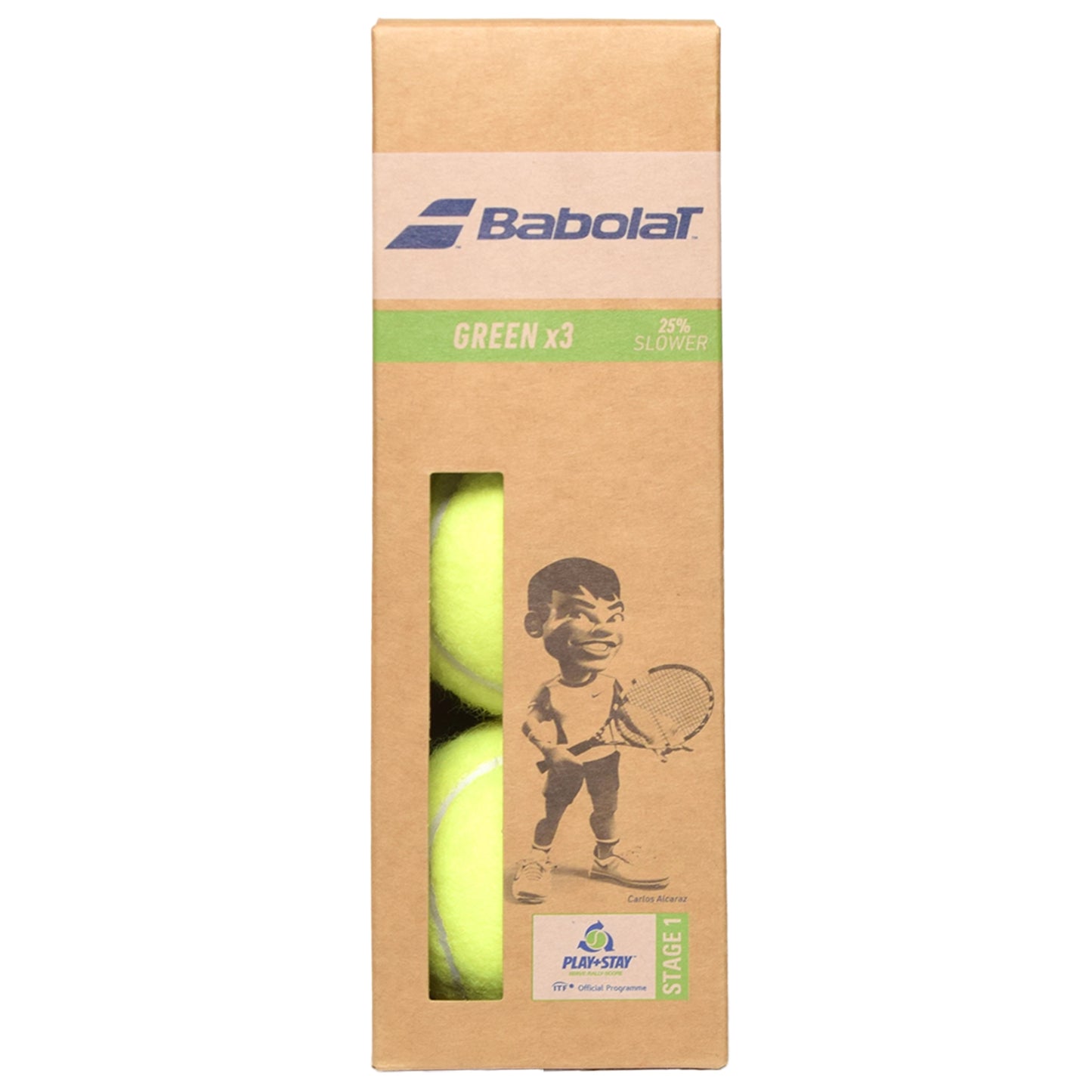 Babolat Balls Green for Kids (tube of 3)