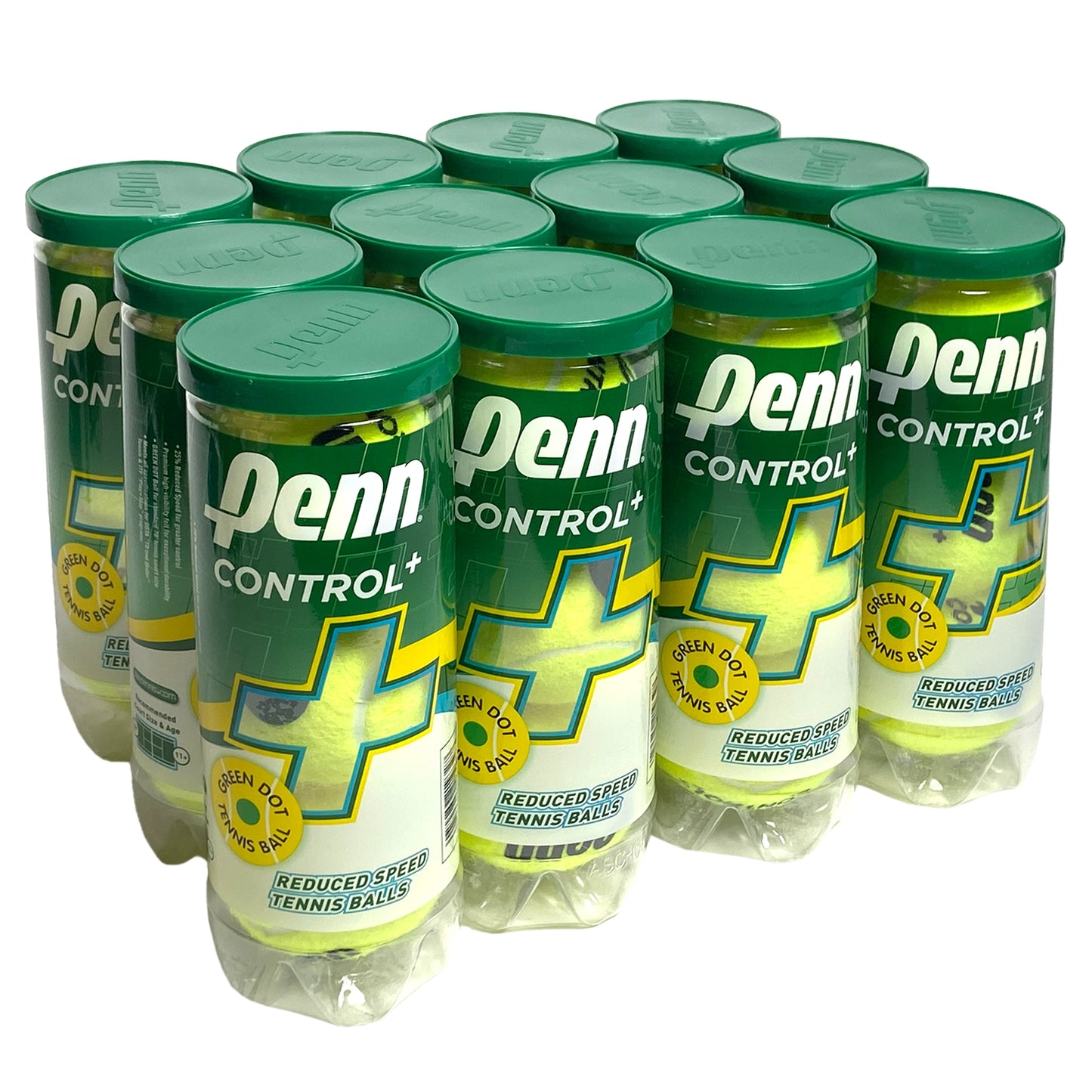 Penn balls Control Plus Green Case (12 tubes of 3)