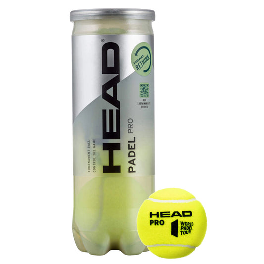 Head balles Padel Pro (tube de 3)