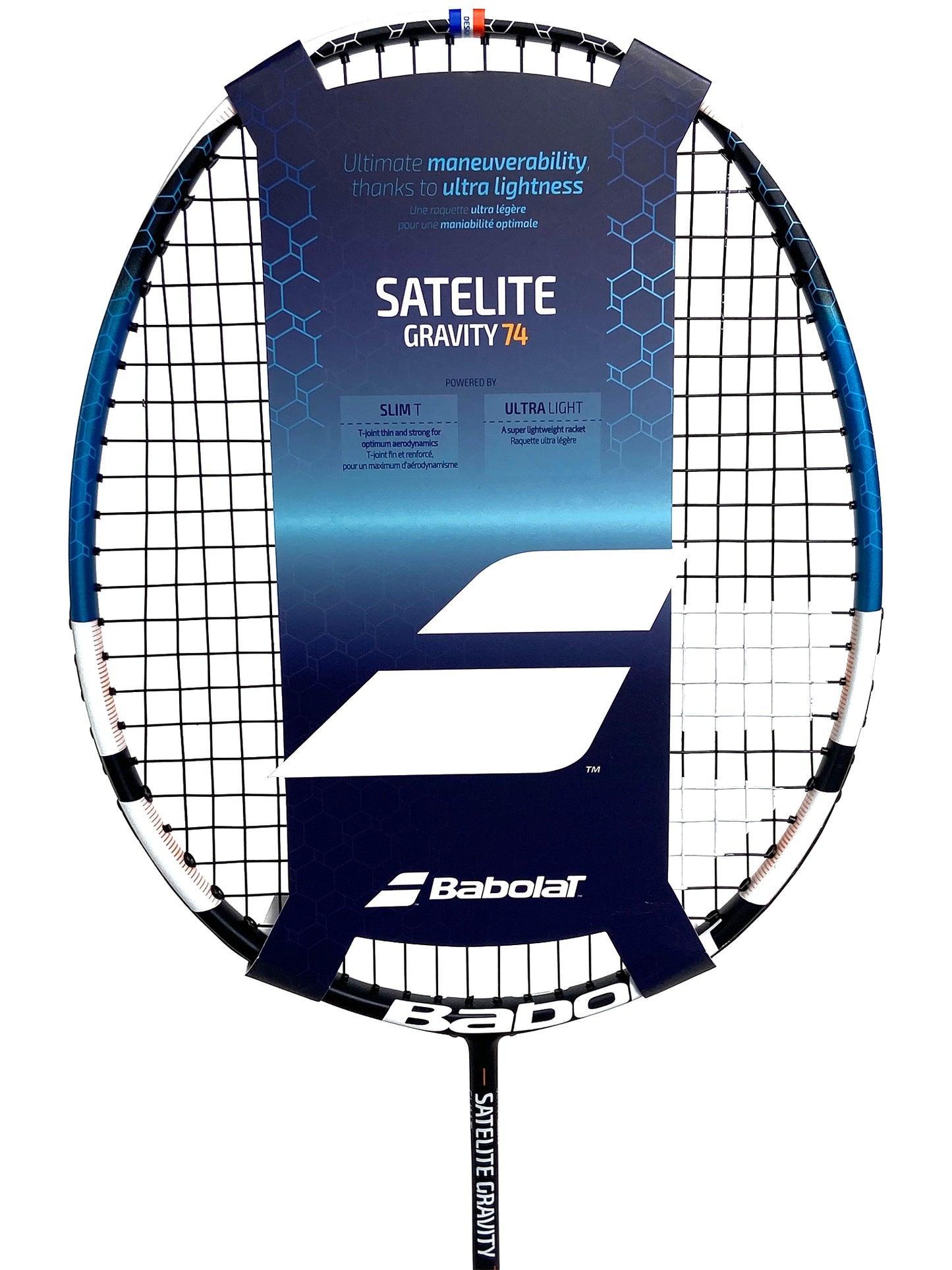 Babolat Satelite Gravity 74g Strung Blue/White - G2