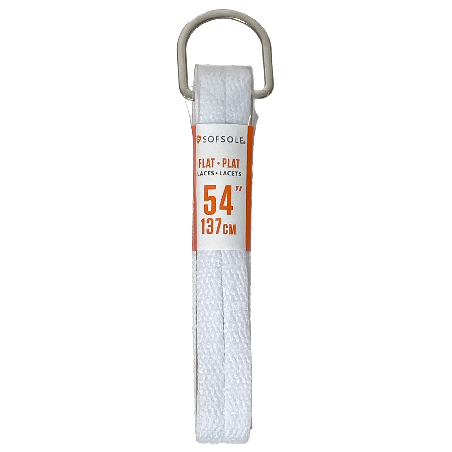 Sof Sole Lacets plats athlétiques 54'' - Blanc