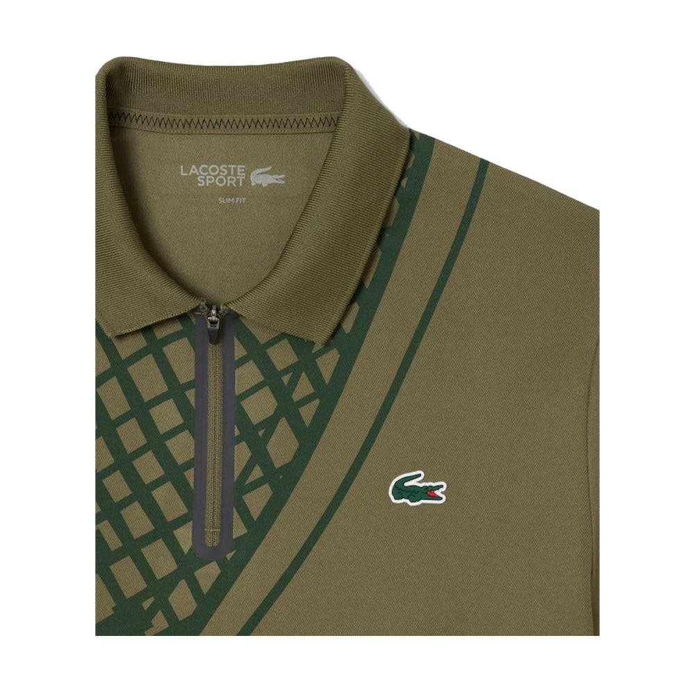 Lacoste Polo Zip Ultra Dry pour homme DH4756-52-E9F
