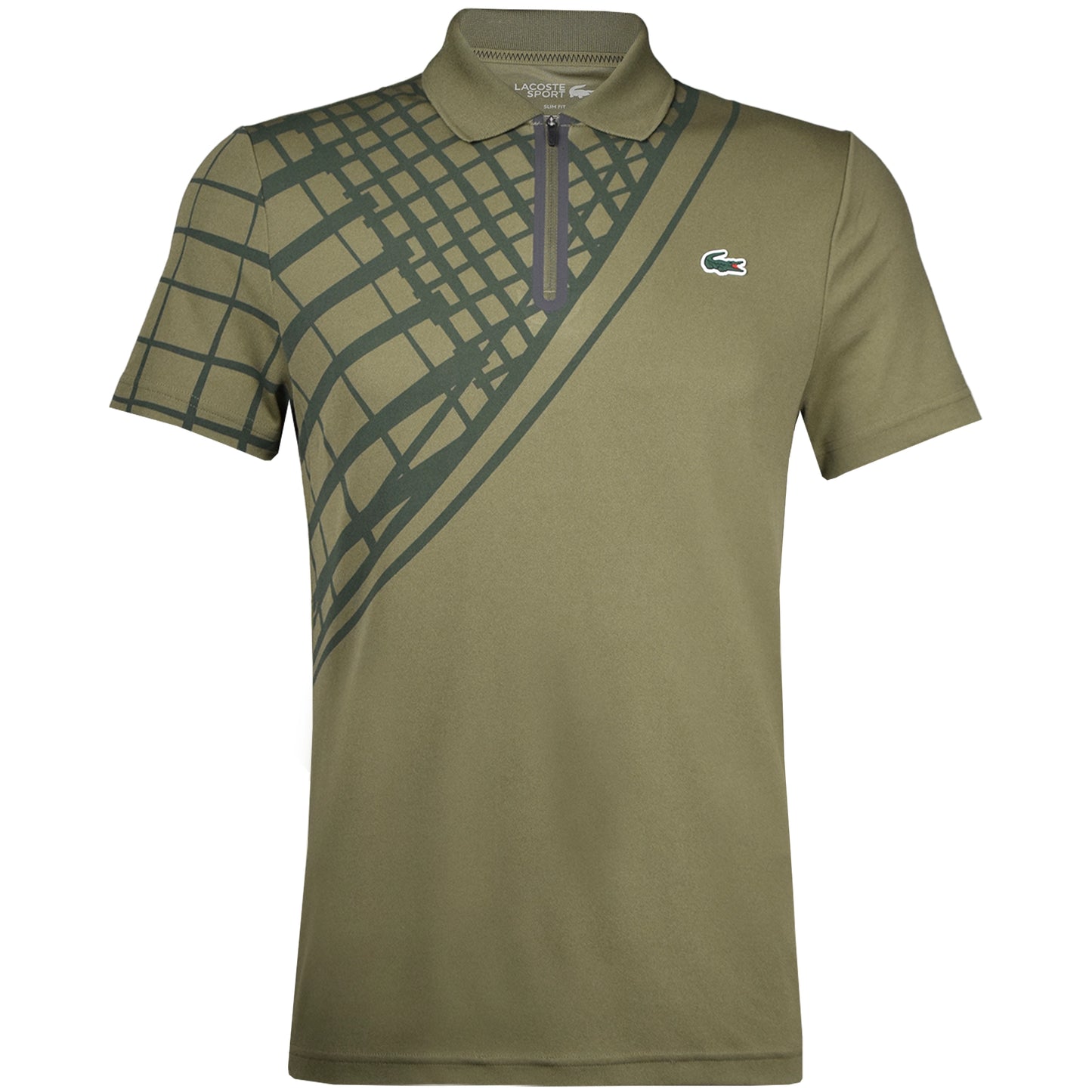 Lacoste Polo Zip Ultra Dry pour homme DH4756-52-E9F