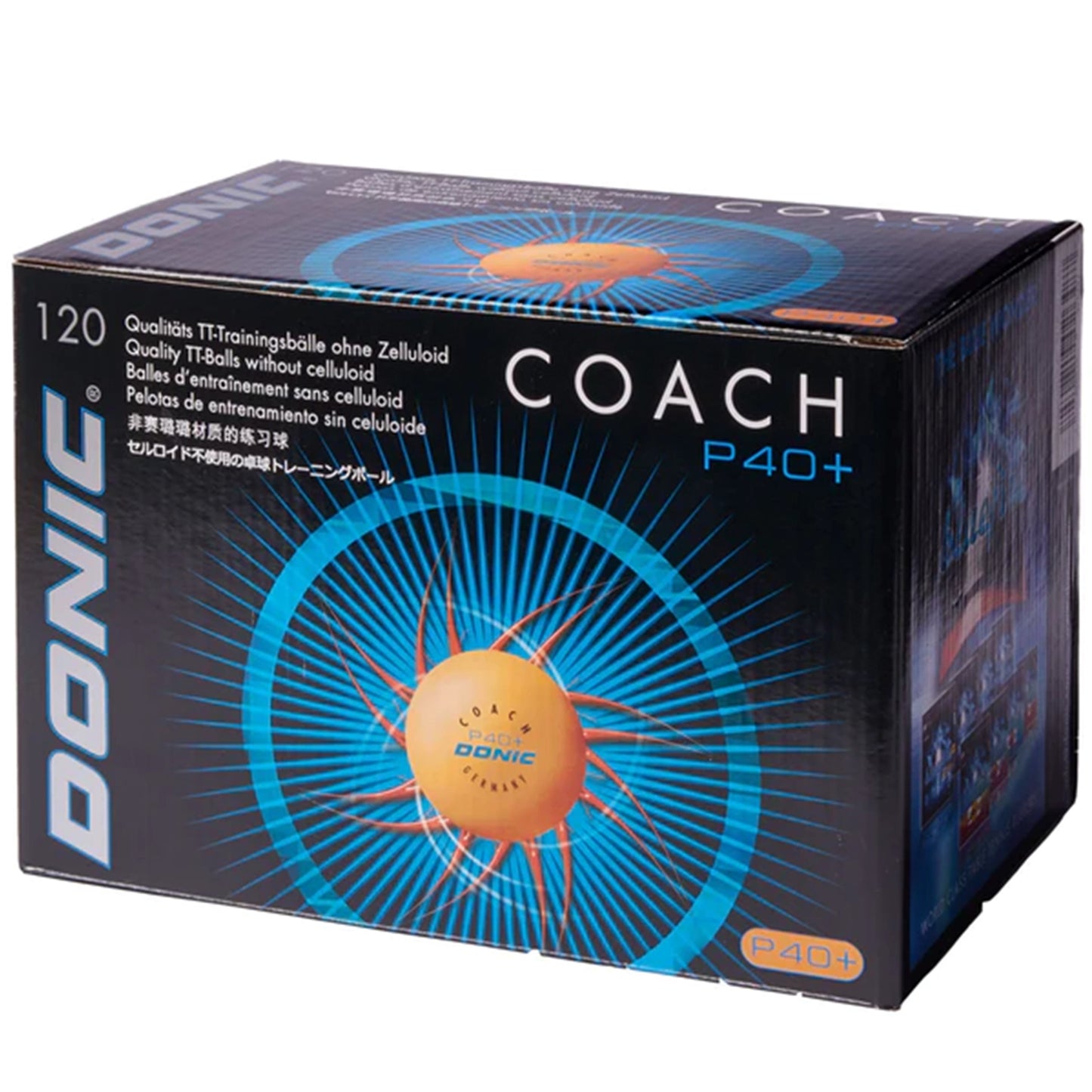 Donic P40+ Poly Coach Balls Orange (120)