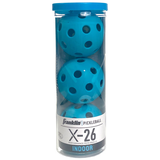 Franklin Pickleball X-26 Indoor (Pkg of 3) - Blue