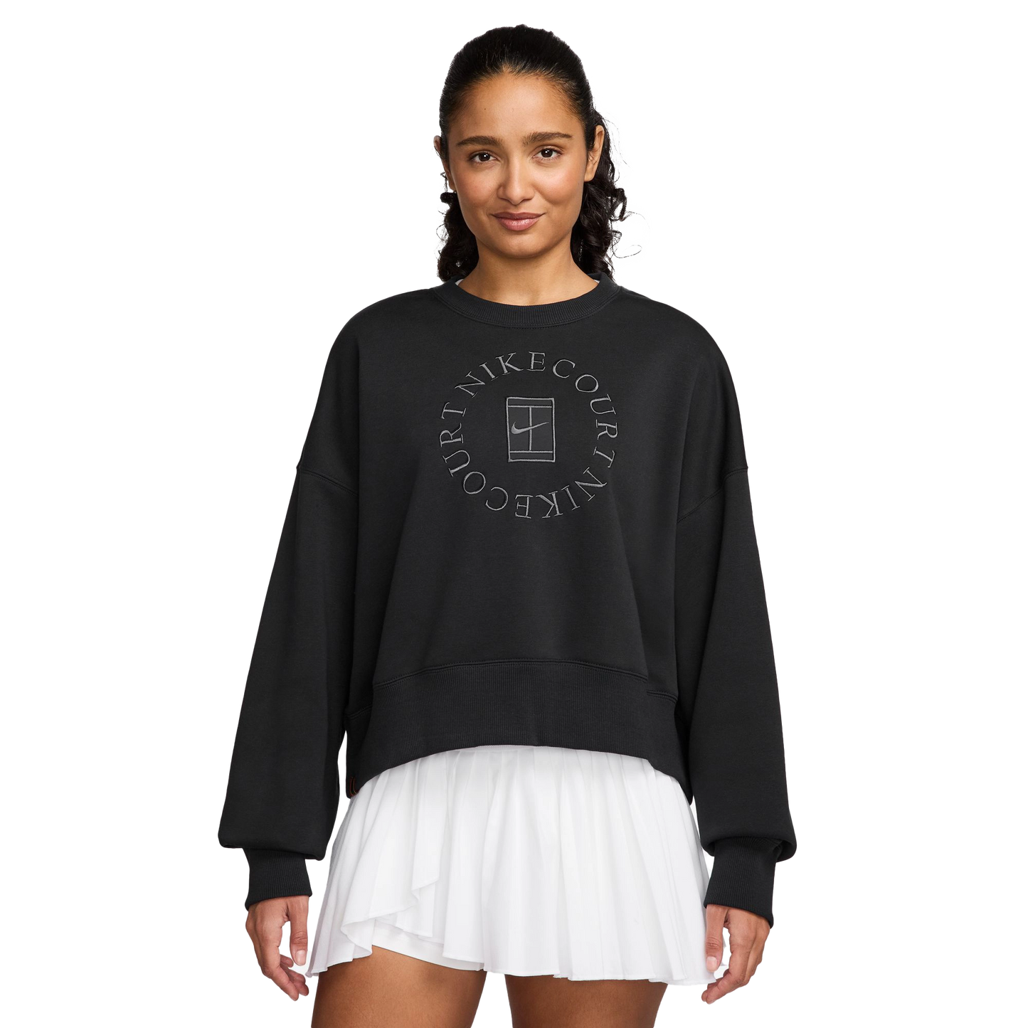 Nike sweatshirt Court Phoenix Fleece Crew Heritage pour femme HJ8988-010