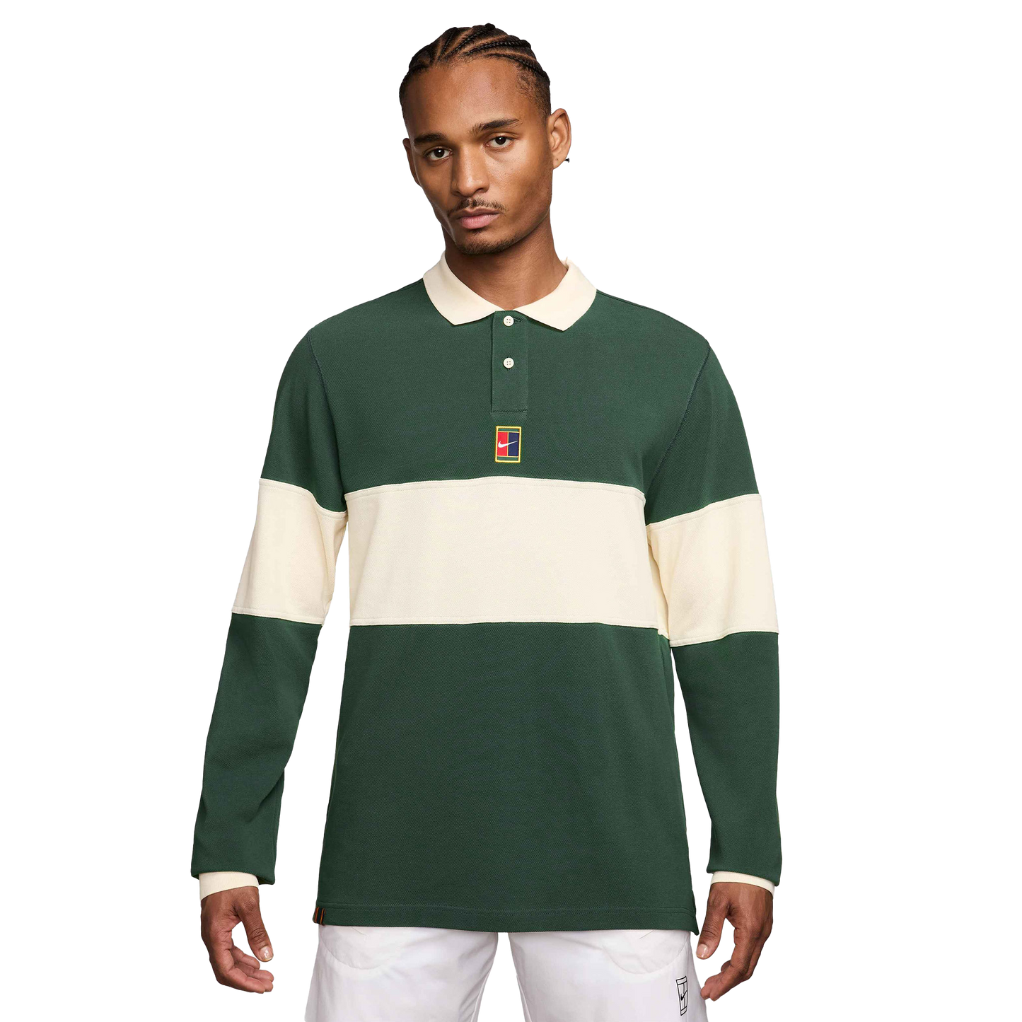 Nike Polo à manches longues Court Heritage pour homme HQ1748-323