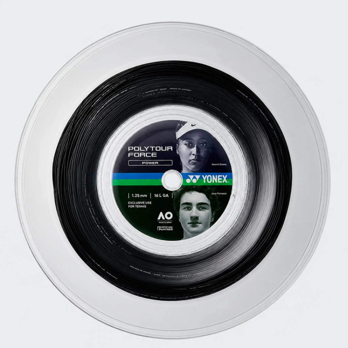 Yonex roulette Polytour Force 125 Noir (200M)