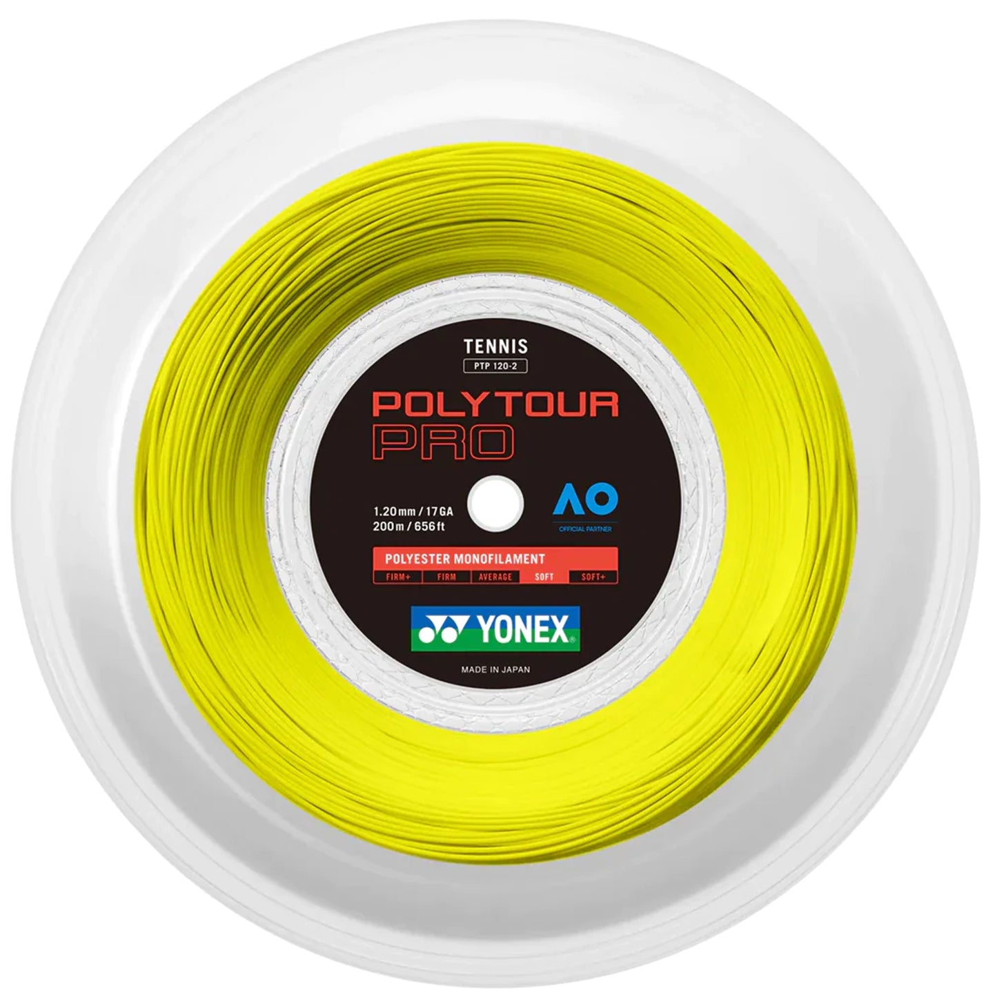 Yonex roulette Polytour Pro 120 Jaune (200M)