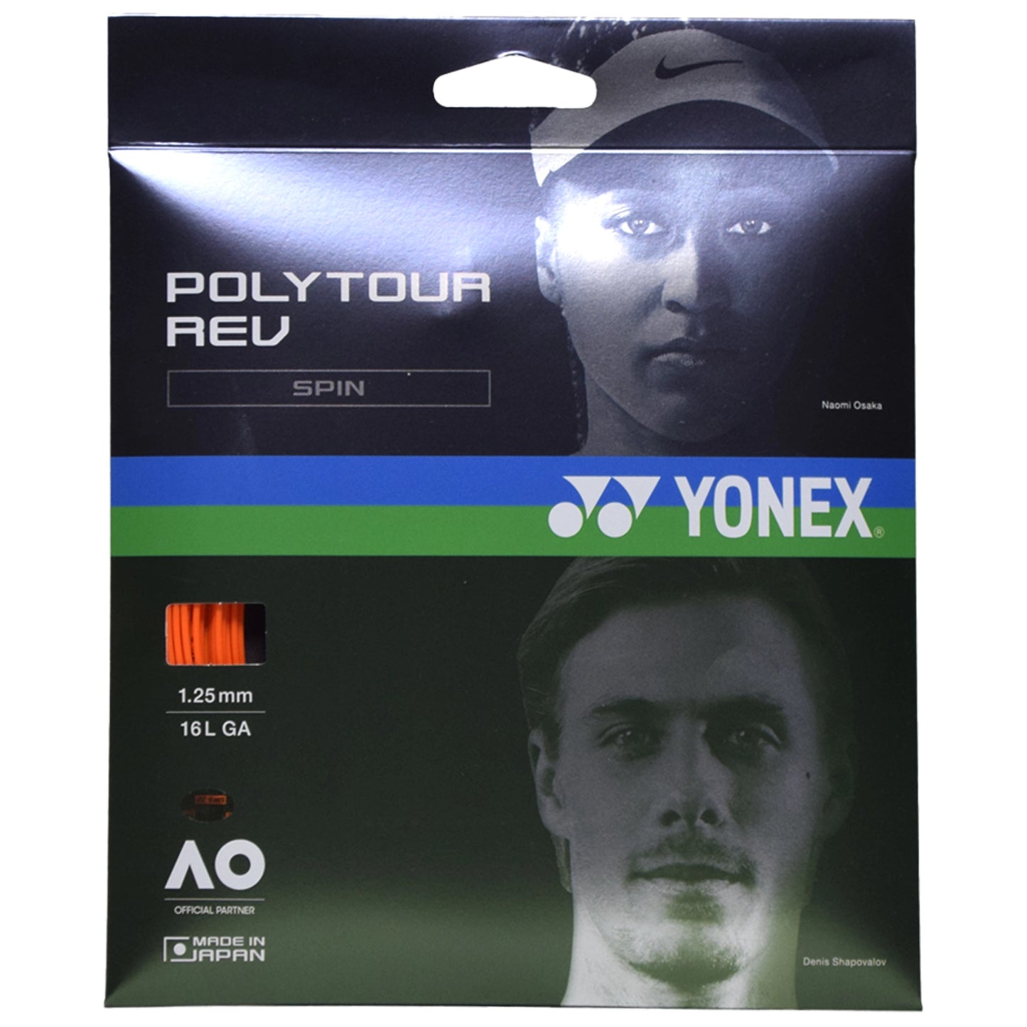 Yonex Polytour REV 125 Bright Orange