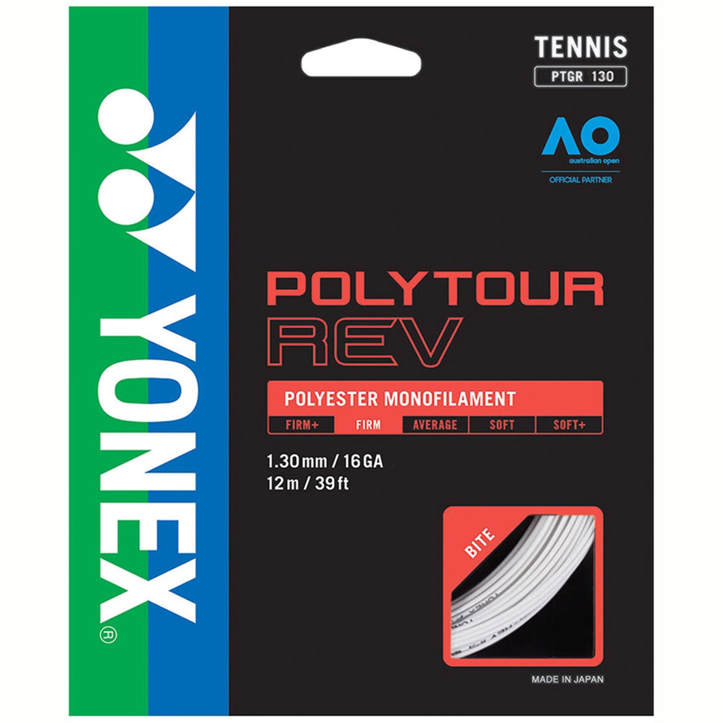 Yonex Polytour REV 130 White