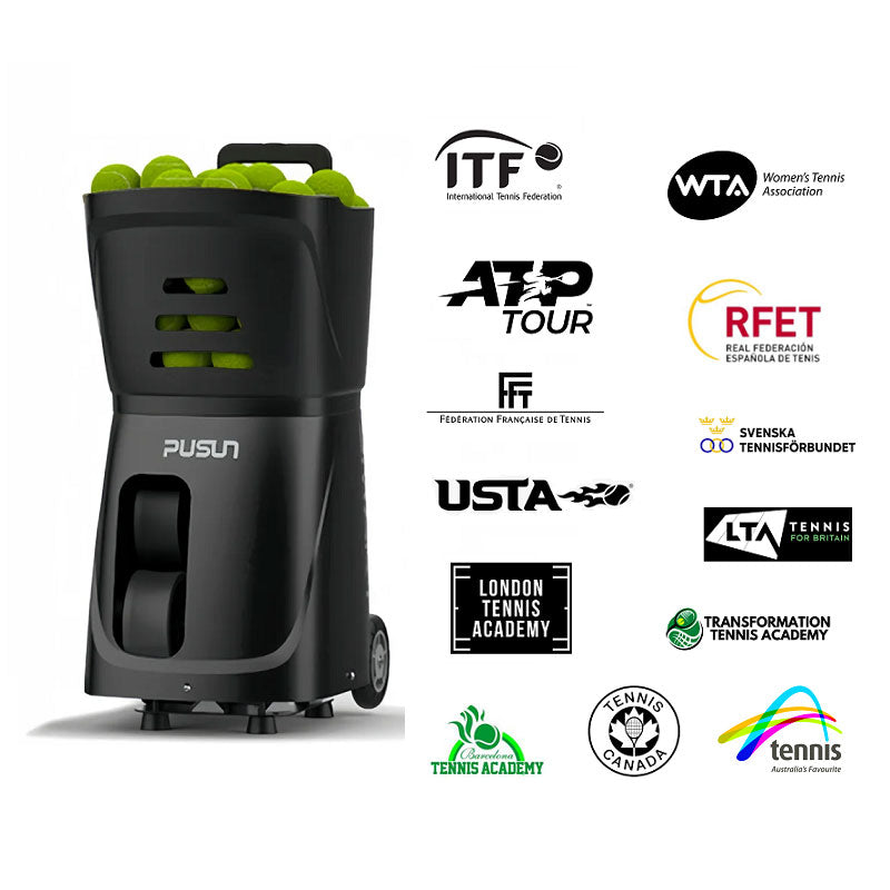 Pusun PT-SMART portable Tennis Ball launcher - Black