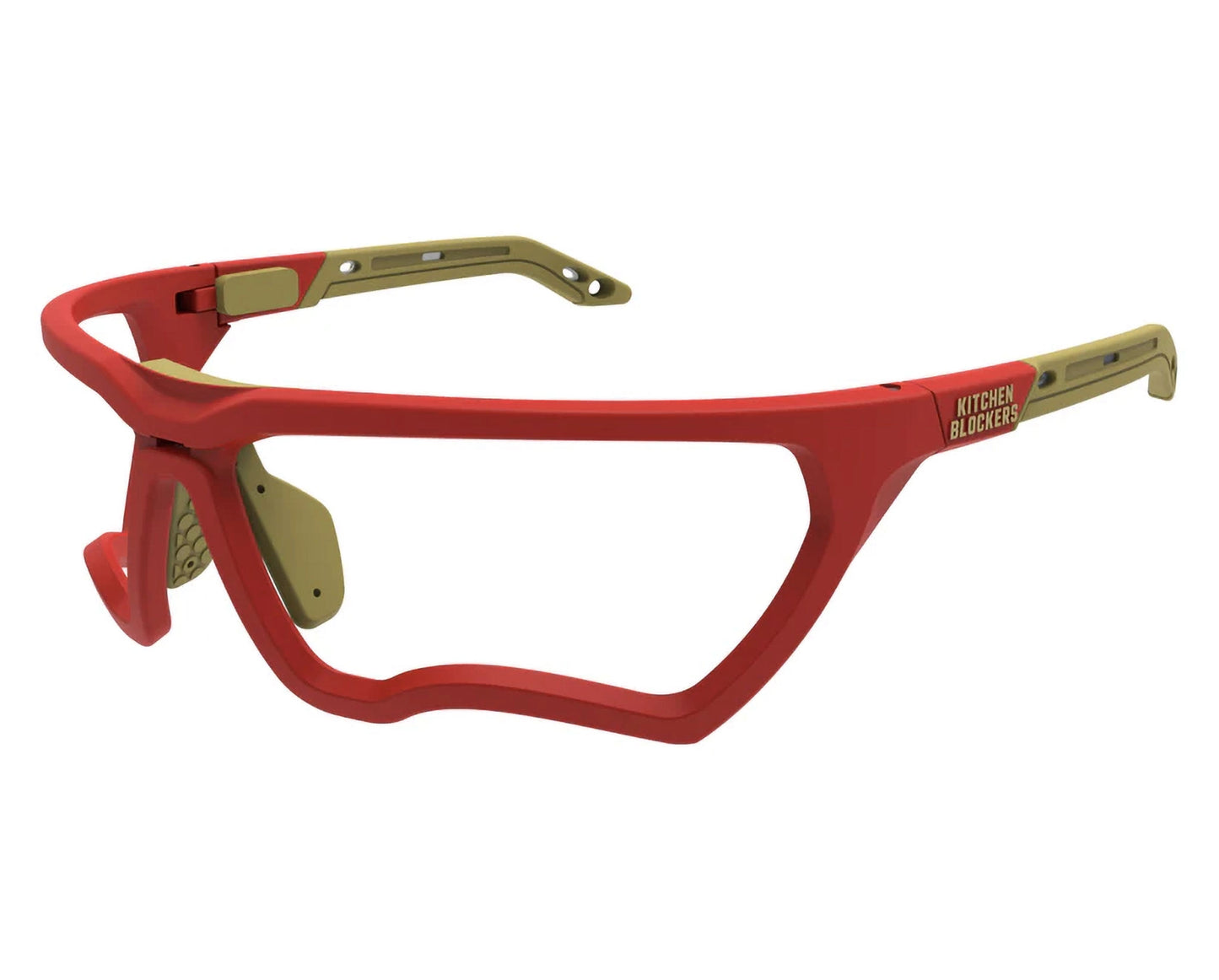 Kitchen Blockers Lunettes de protection sans lentilles - Rouge