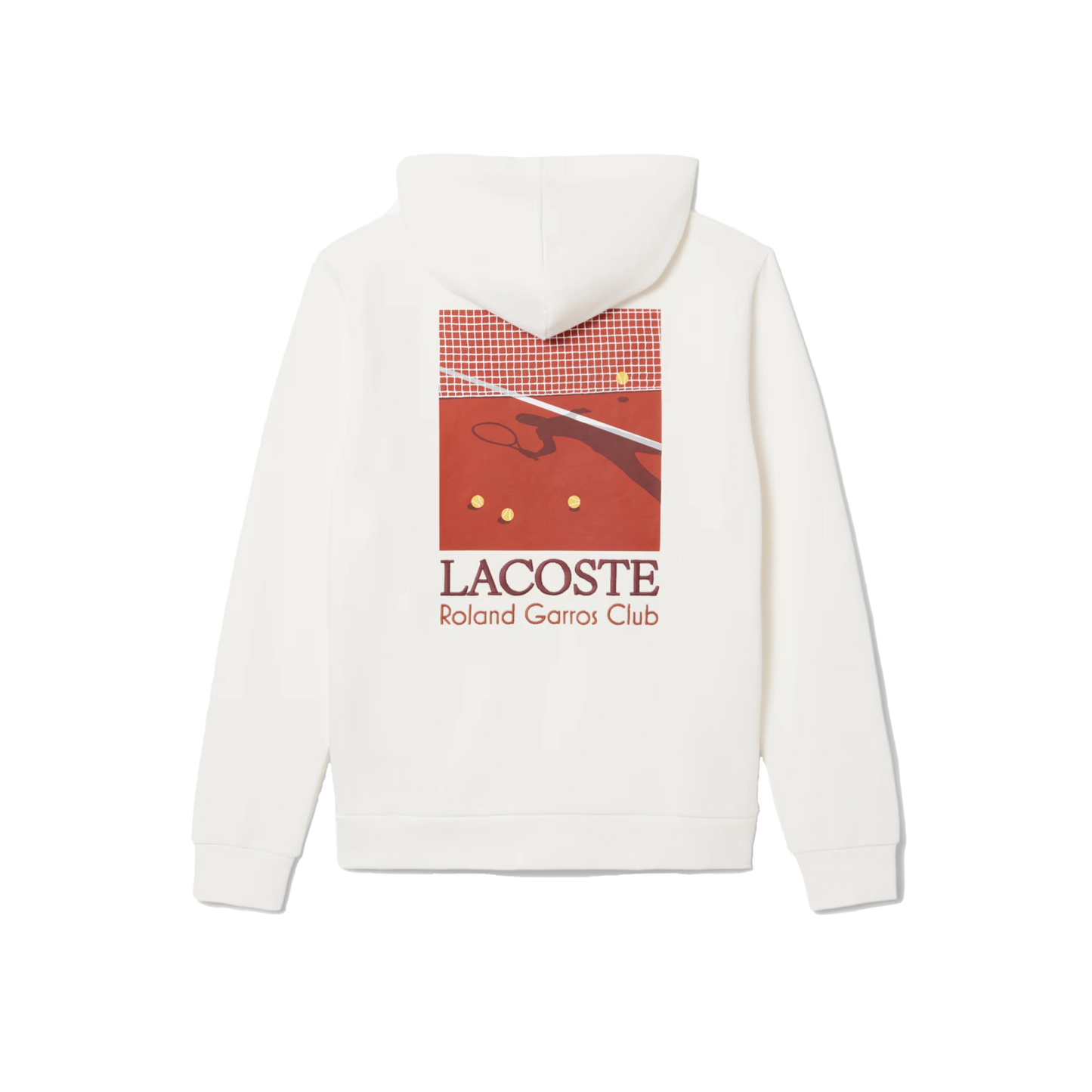 Lacoste Sweatshirt à capuche Édition Roland-Garros pour homme SH0745-51-70V