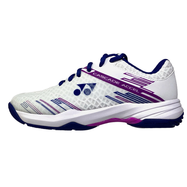 Yonex Power Cushion Accel WIDE Indoor Femme Blanc/Violet