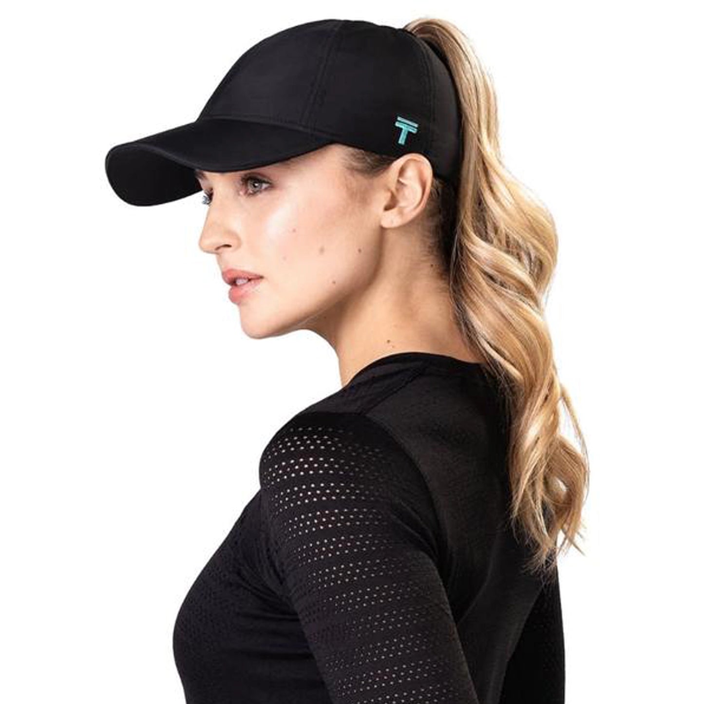 Top Knot Black Performance 2.0 Ponytail Cap