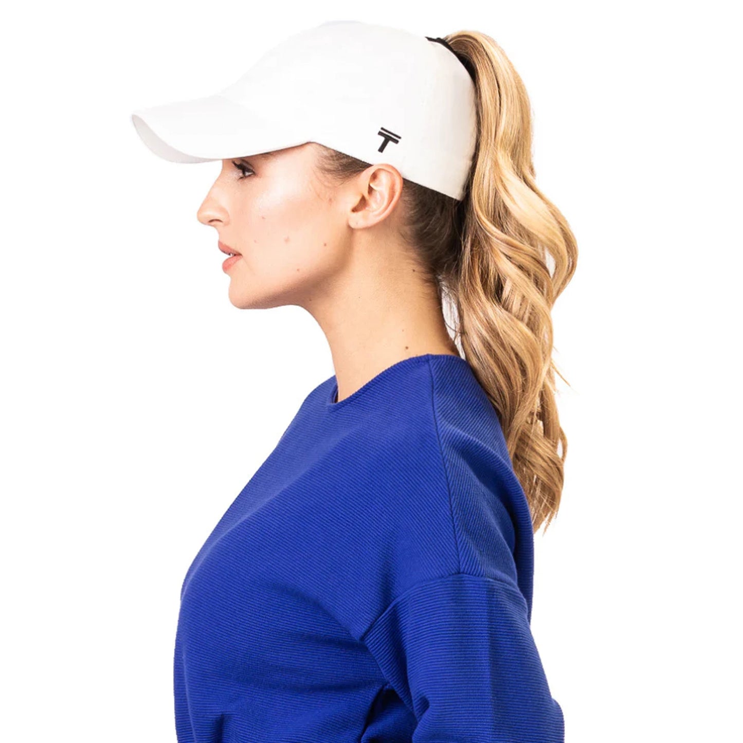 Top Knot White Performance 2.0 Ponytail Cap
