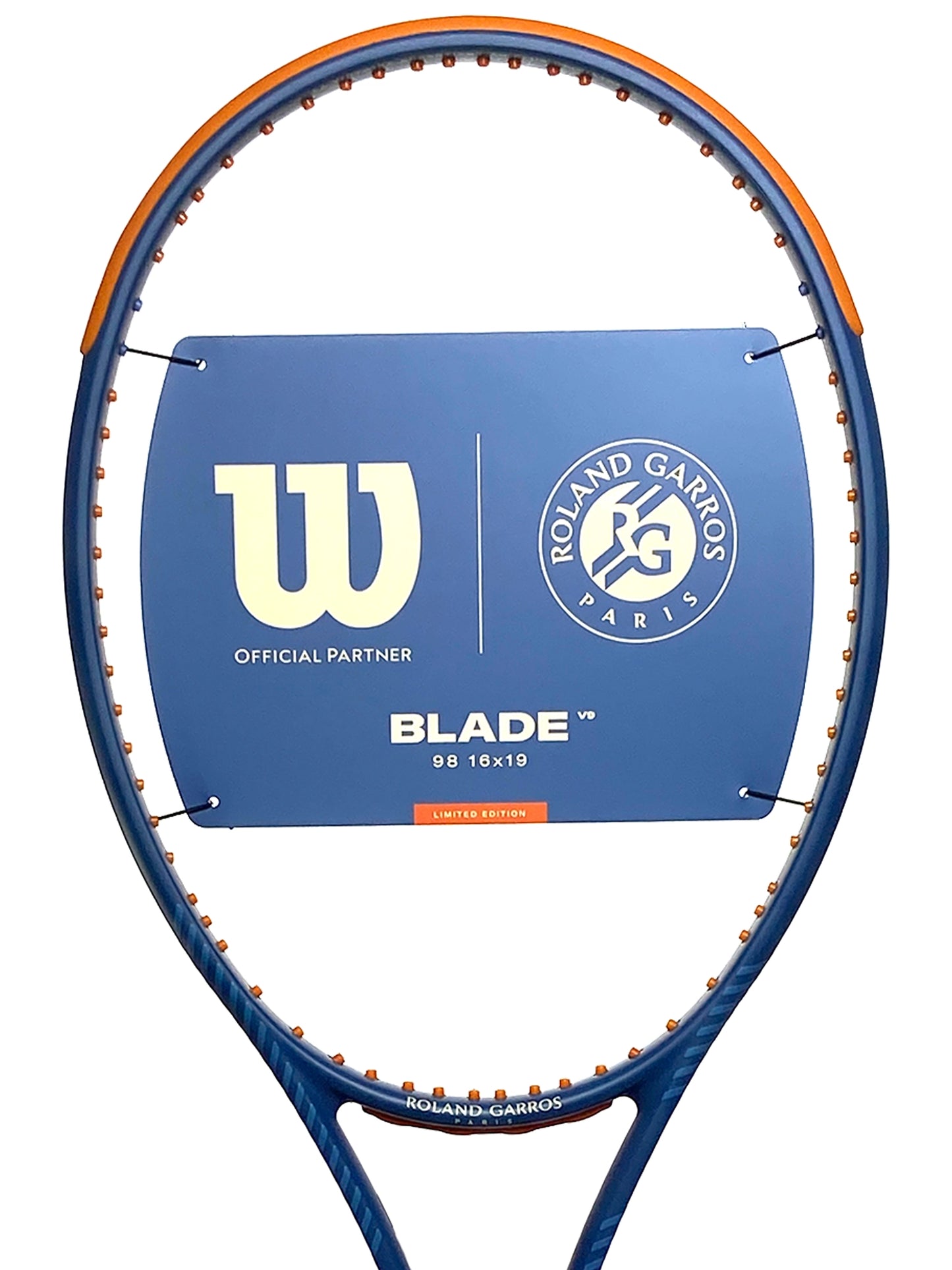 Wilson Blade 98 16/19 V9 Roland-Garros 2024 Unstrung (WR150611)