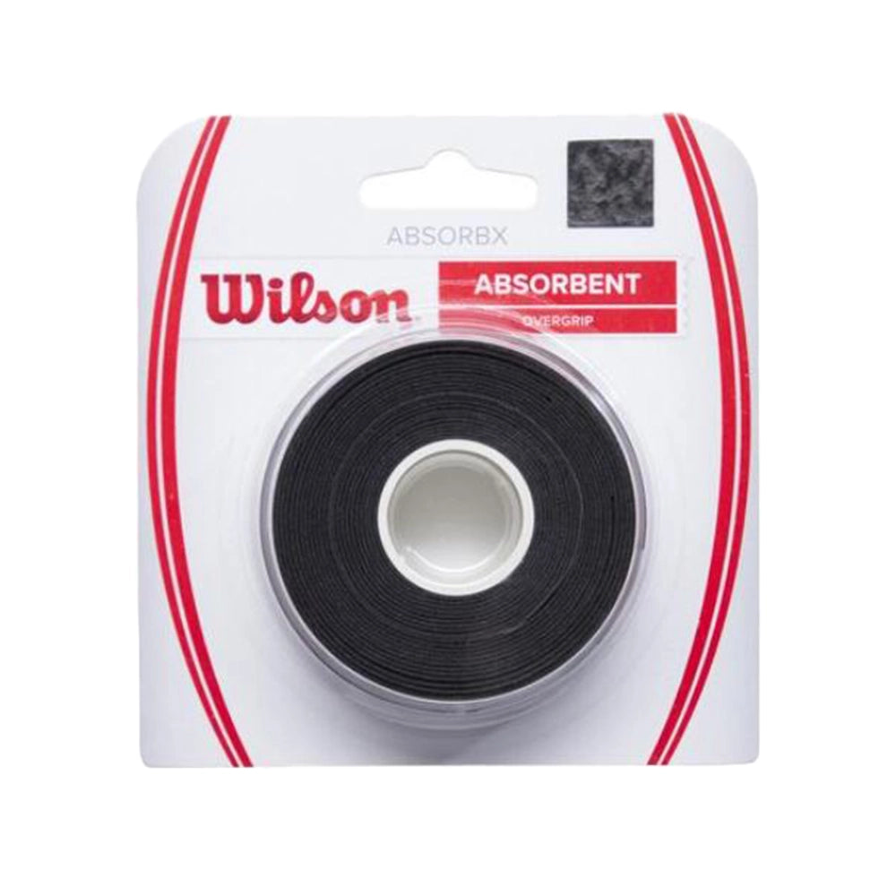Wilson AbsorbX Overgrip Paquet de 3 - Noir (WR8446502)