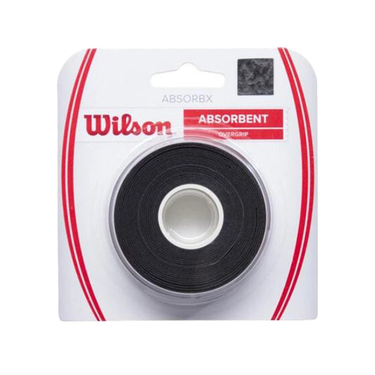 Wilson AbsorbX Overgrip 3 Pack - Black (WR8446502)