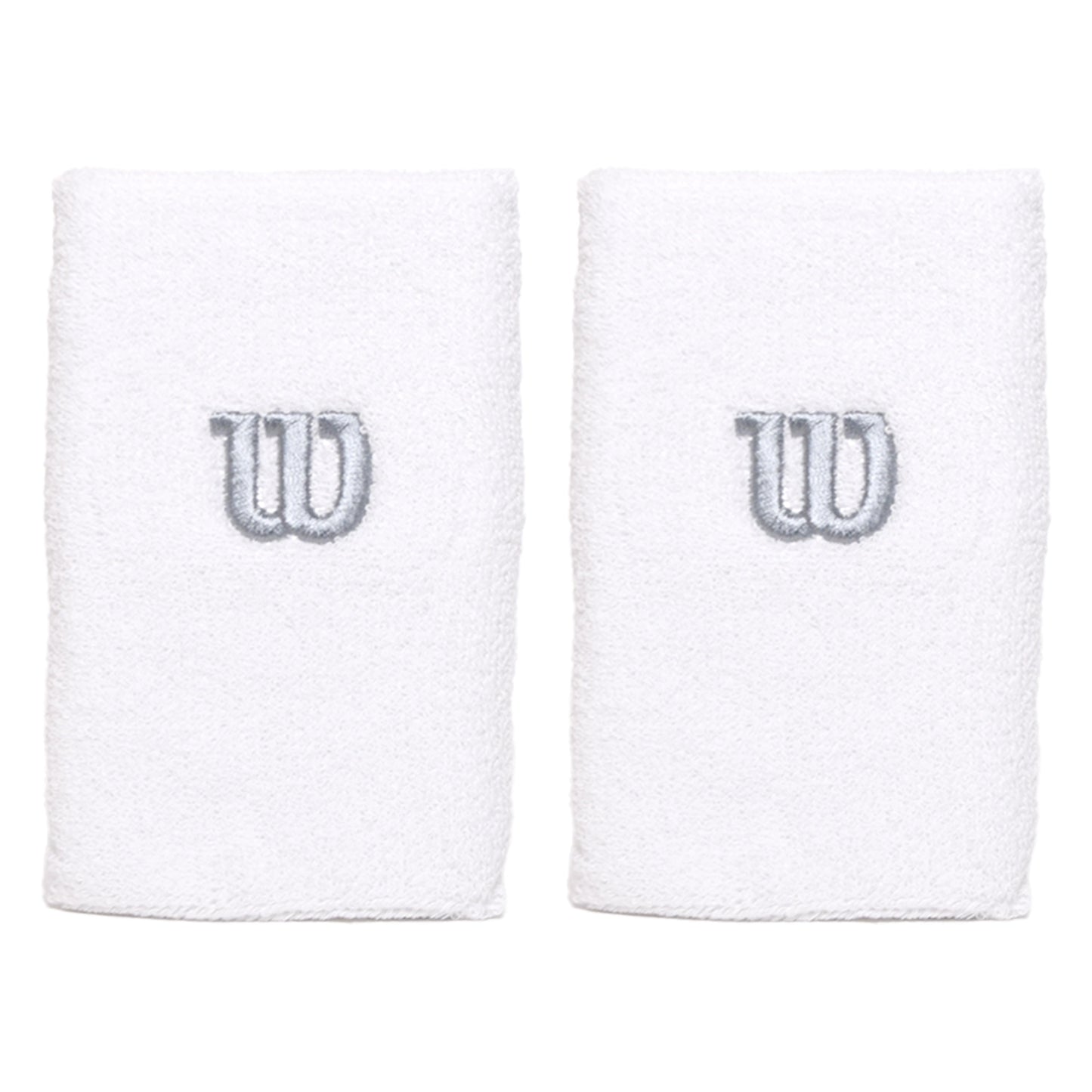 Wilson Extra Wide Wristband White (2) WRA733516