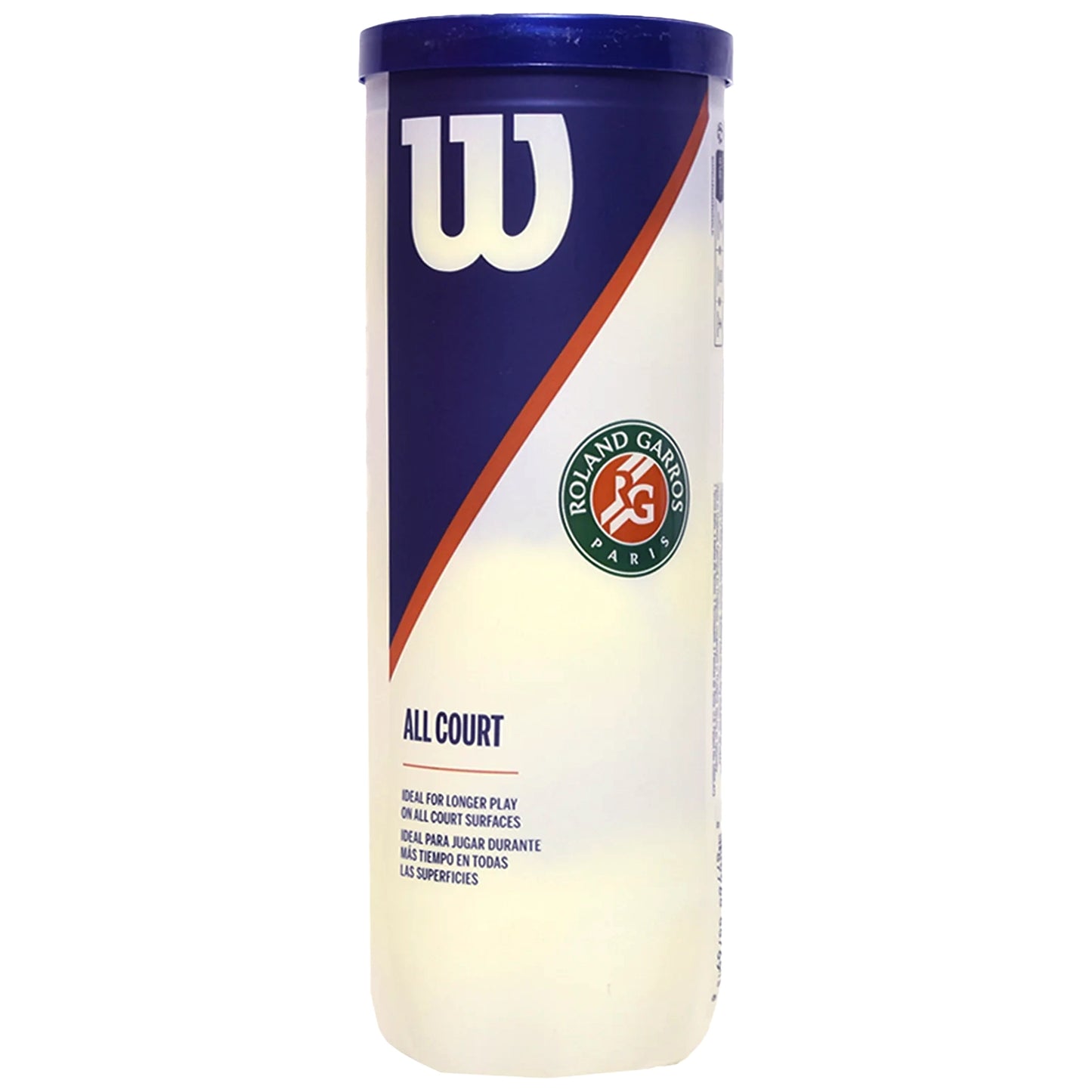 Wilson balles Roland Garros All Court (tube de 3)
