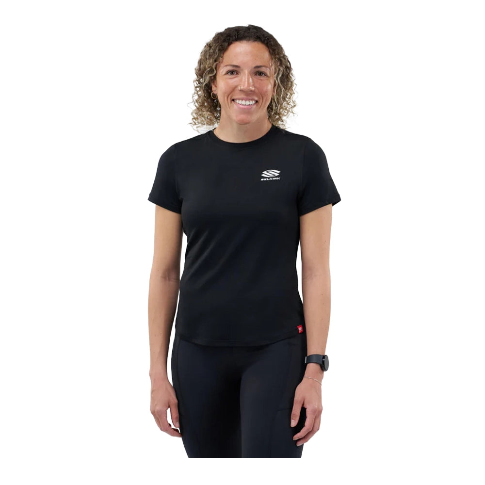 Selkirk Women's Essentials DualSoft Short Sleeve Graphic Tee (Blackout)