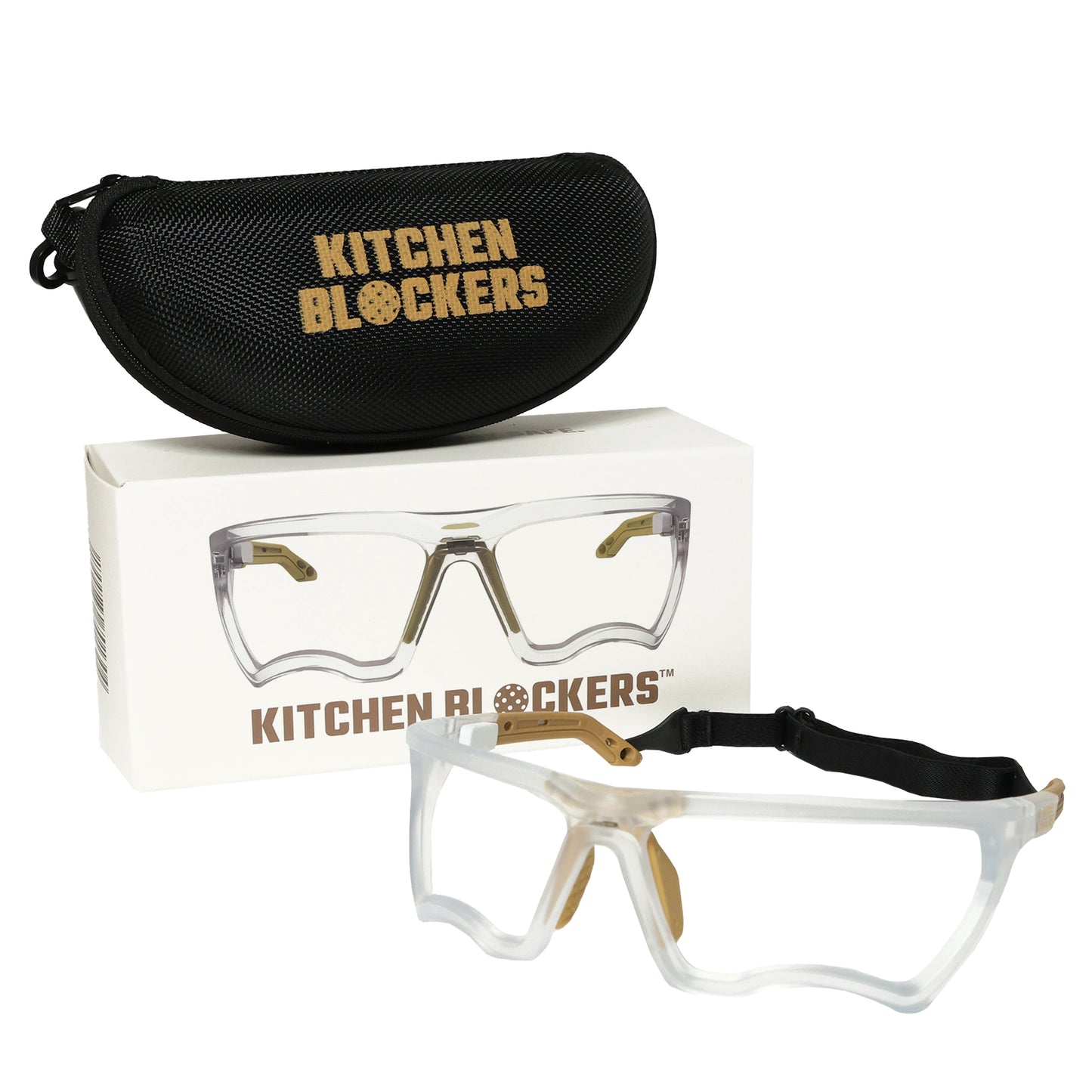 Kitchen Blockers Lunettes de protection sans lentilles - Clair (Coupe Étroite)