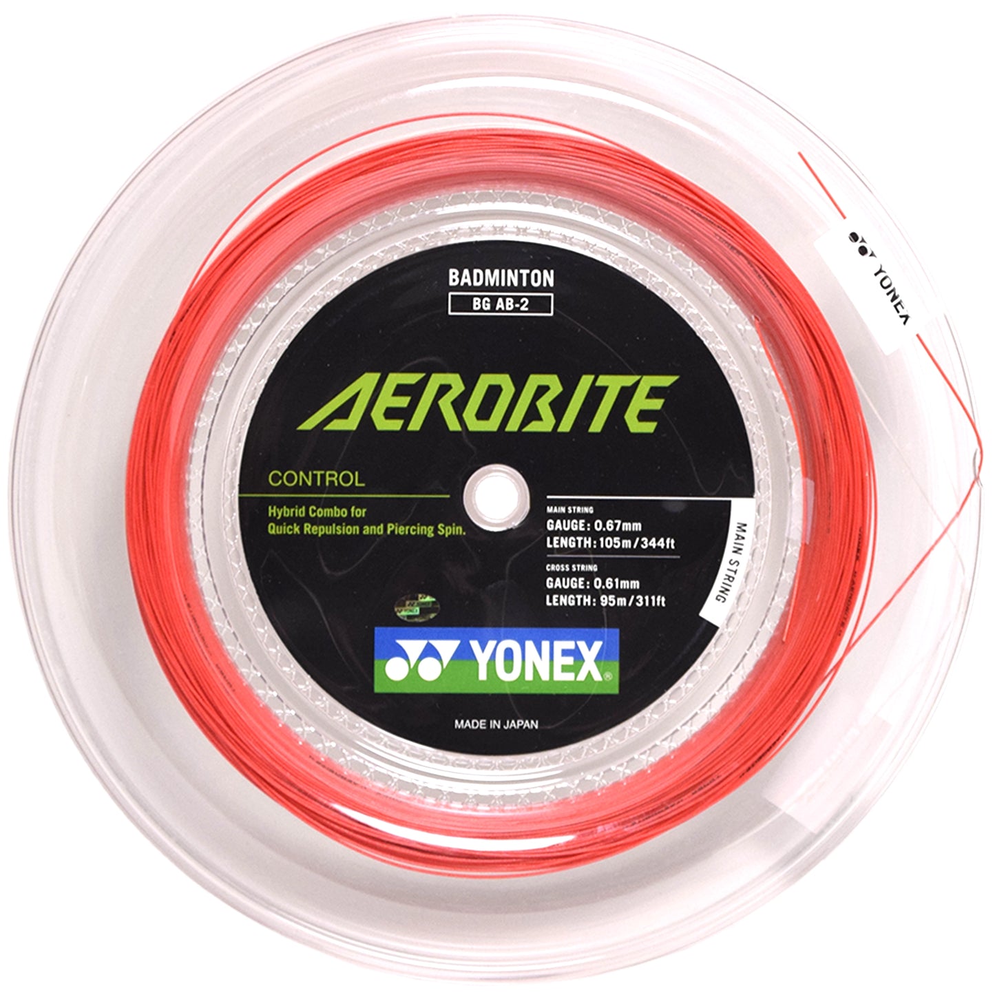 Yonex reel Aerobite White/Red (200M)