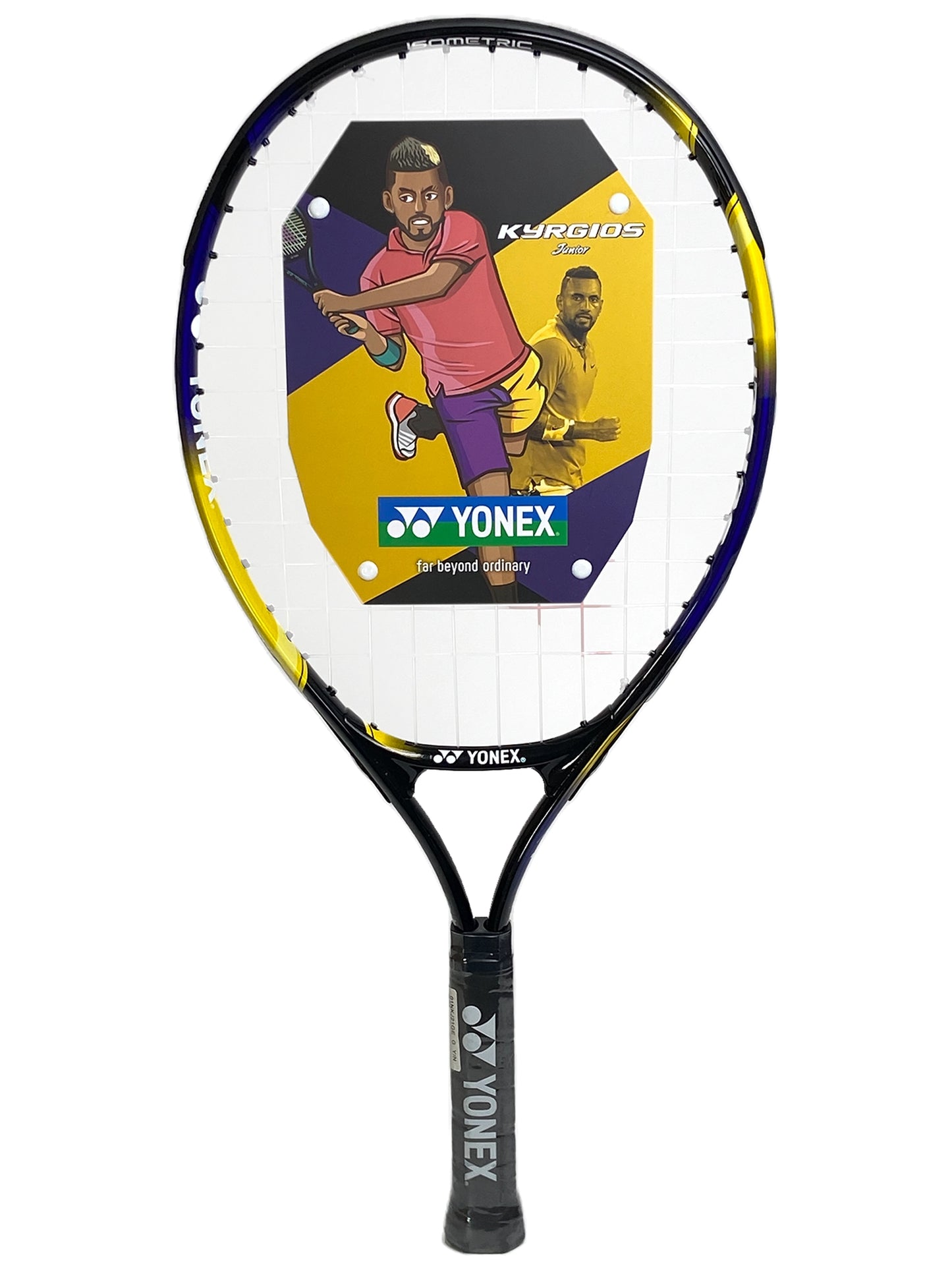 Yonex KYRGIOS Junior 21" Cordée Jaune/Marine (22NKJR21S)