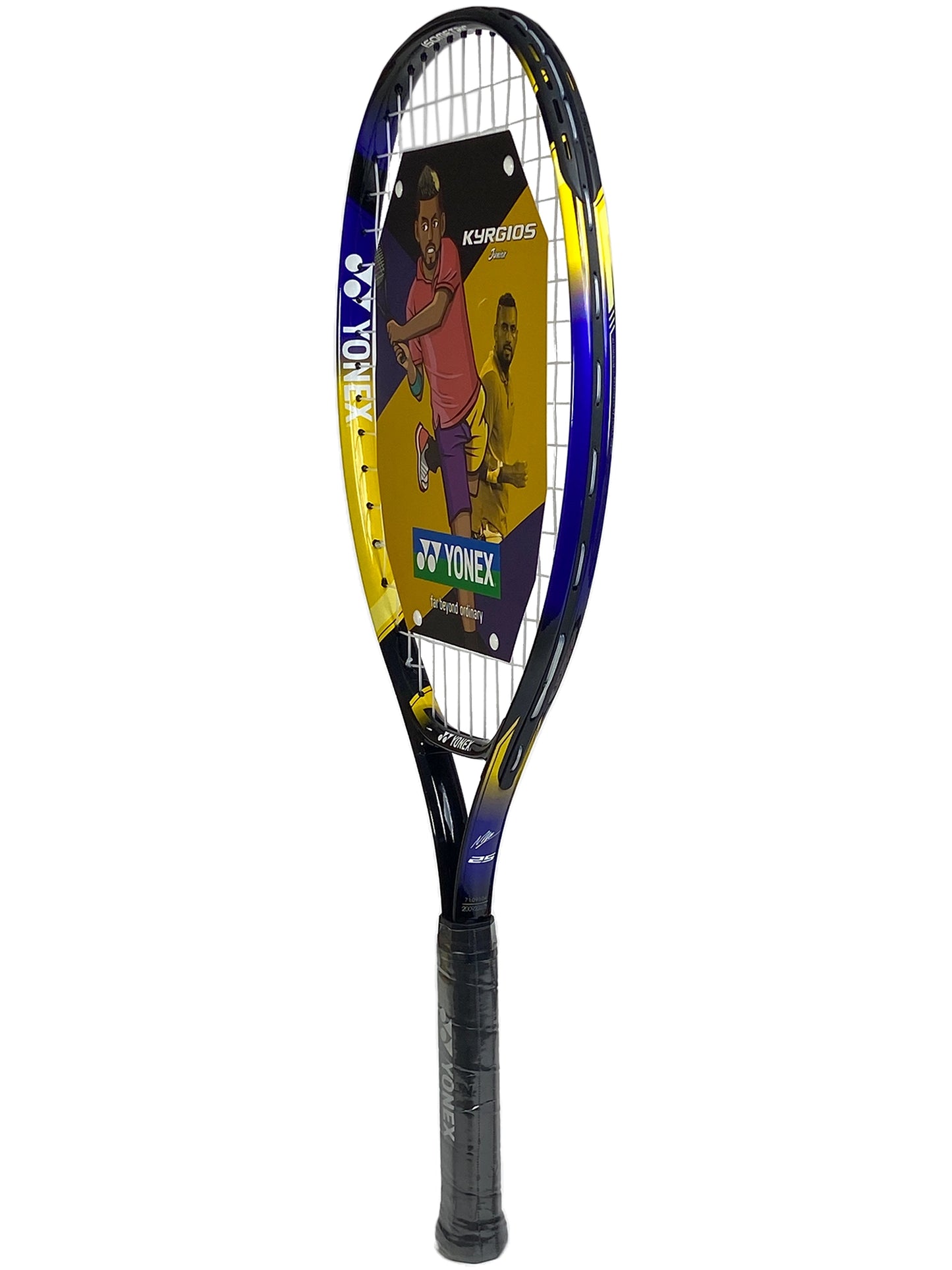 Yonex KYRGIOS Junior 25" Strung Yellow/Navy (22NKJR25S)