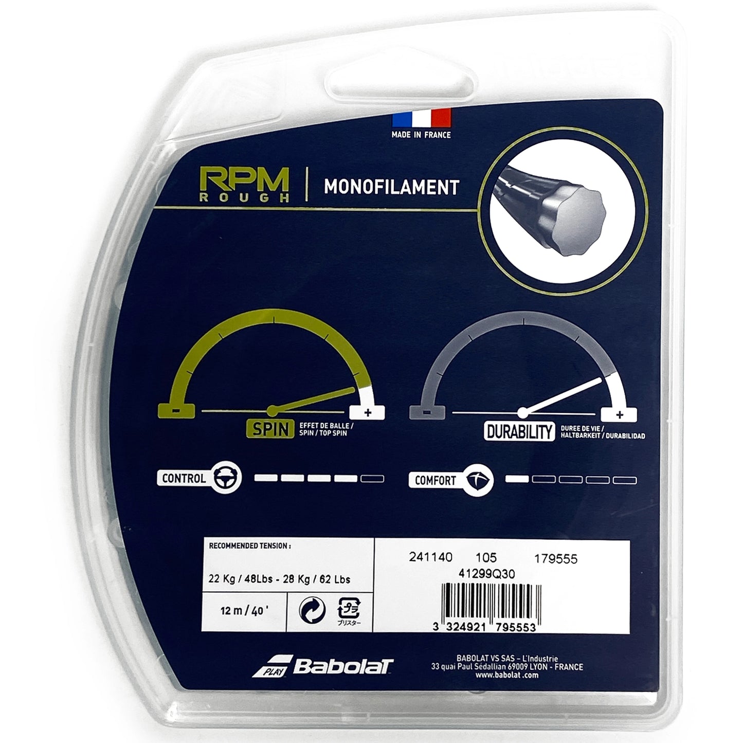 Babolat RPM Rough 125/17 Gris foncé