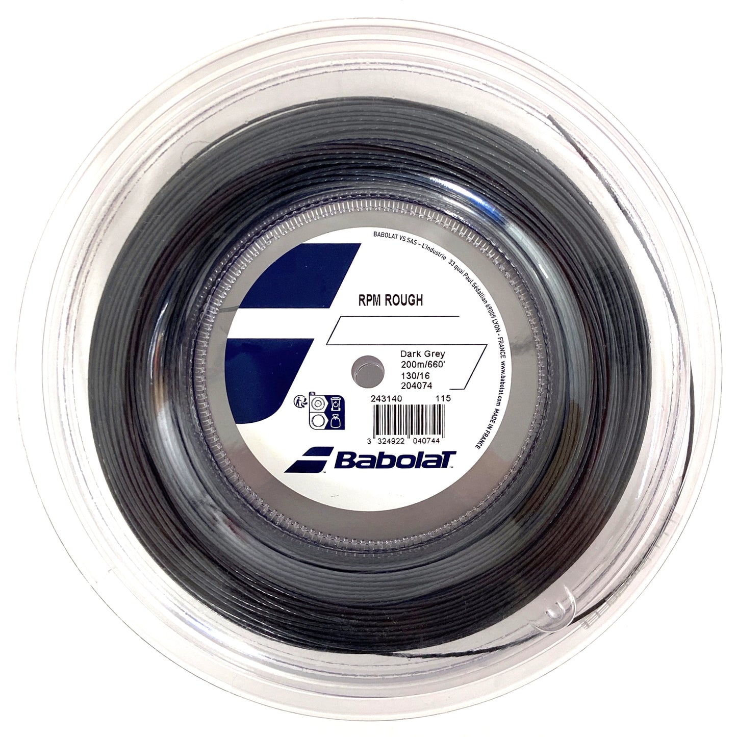 Babolat reel RPM Rough 130/16 Dark Grey (200M)