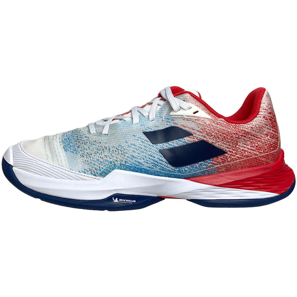 Babolat Homme Jet Mach 3 AC 30F22629-1005 Blanc/Bleu