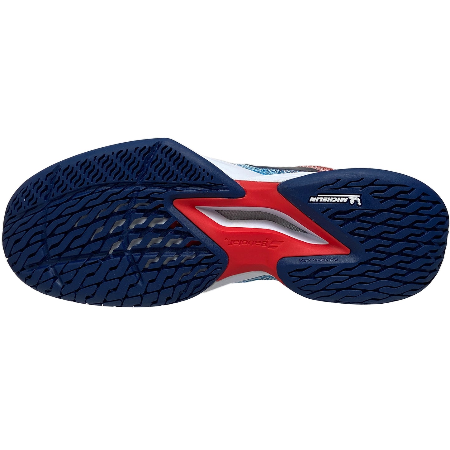 Babolat Homme Jet Mach 3 AC 30F22629-1005 Blanc/Bleu