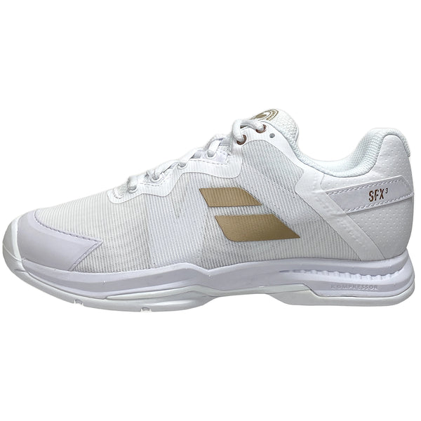 Babolat Femme SFX3 Wimbledon AC 31S23885-1070 Blanc/Or
