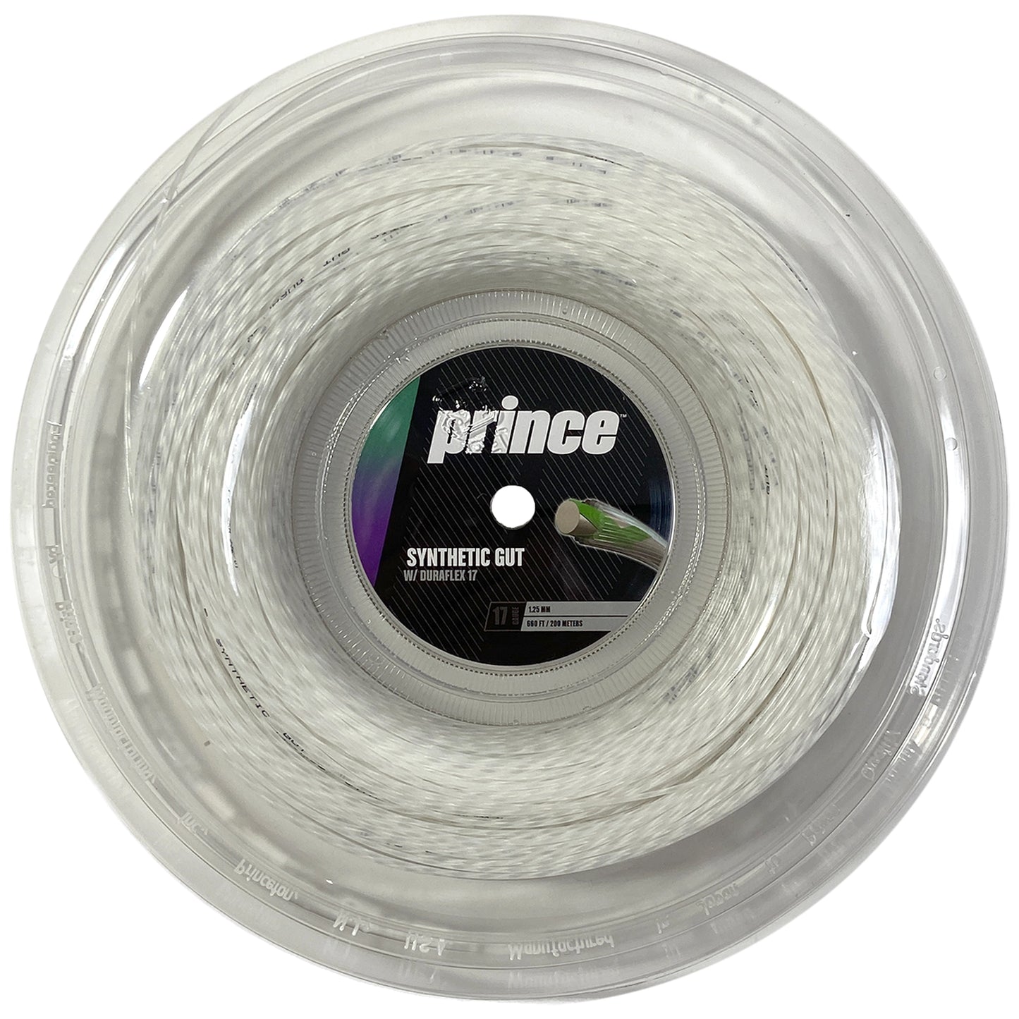 Prince reel Synthetic Gut Duraflex 125/17 White (200M)